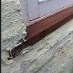 Crispin Evans CDE Joinery Window sill buried into wall to become useless